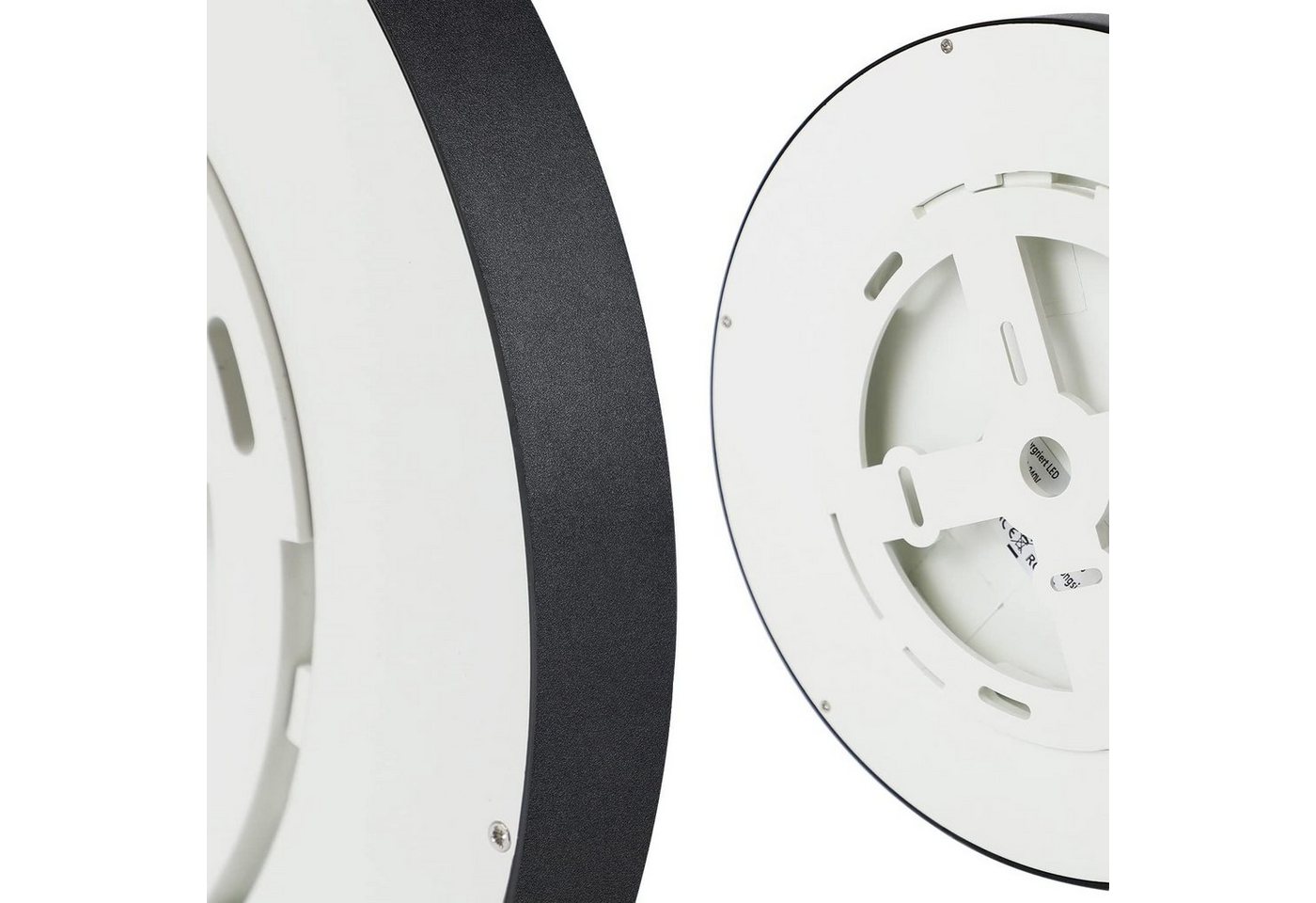 ZMH LED Deckenleuchte Wohnzimmer Ø18/27 Modern Küchenlampe Flur Schlafzimmer, LED fest integriert, Warmweiß, 15W, 3000K, warmweiß, 18×18×2,4cm, kompakt Bild 4