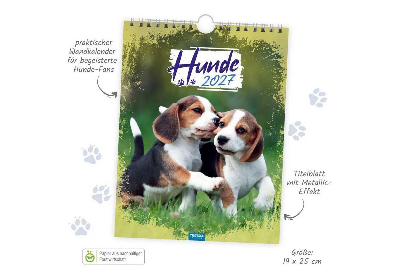 Trötsch Verlag Wandkalender TRÖTSCH - Notizkalender zum Hängen Hunde 2027 Bild 4