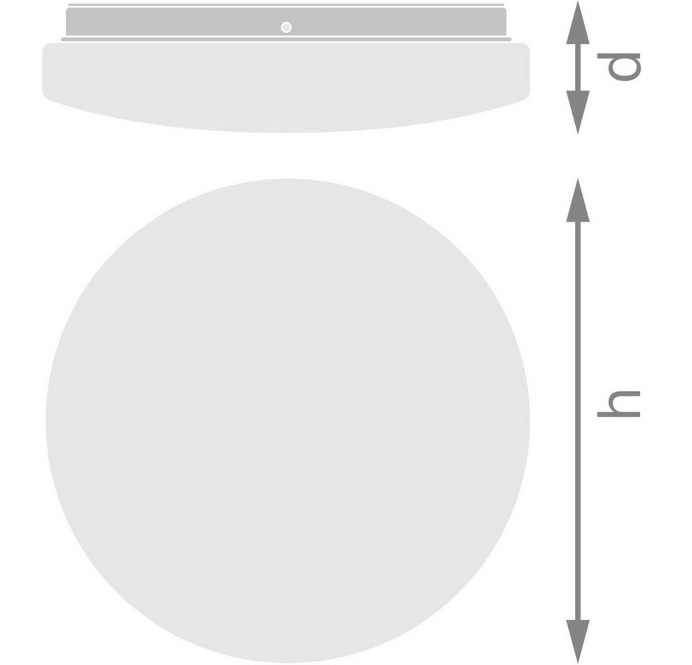 Osram Außen-Wandleuchte OSRAM HOMELIGHTING Outdoor Essential 255mm 18W 830 White 4099854445309