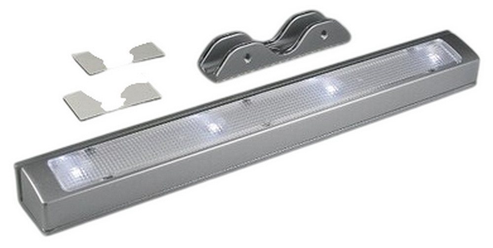 ChiliTec Schrankleuchte LED Schrankleuchte mit Vibrationssensor kabellos kaltweiß 30lm, Batterieleuchte, LED fest integriert, Kaltweiß, LED Bild 2