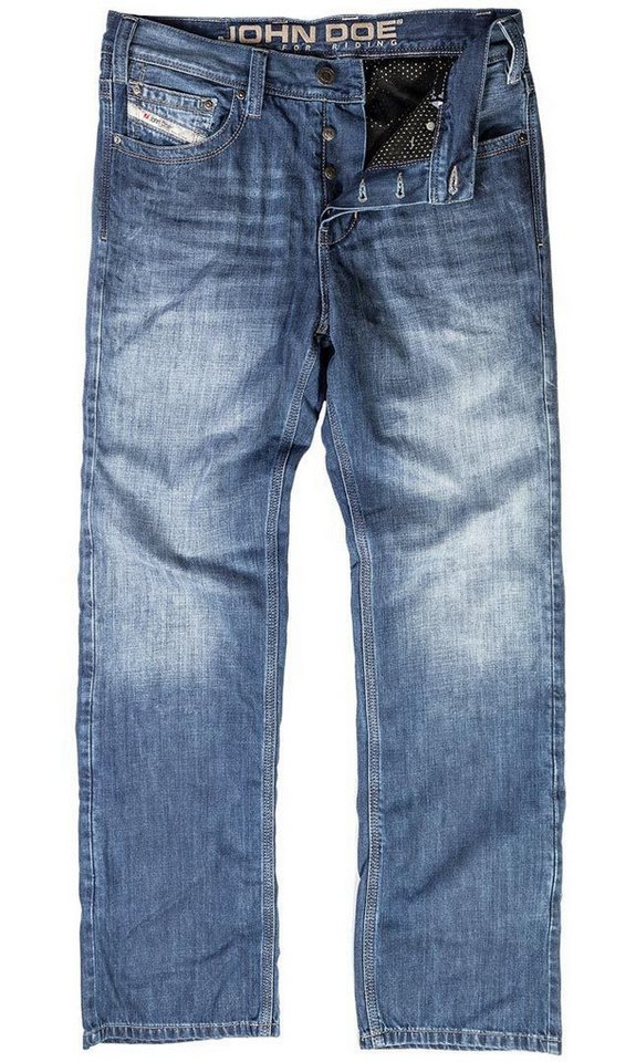 John Doe Motorradhose John Denim XTM Light Blue Motorrad Jeans Atmungsaktiv wasserabweisend
