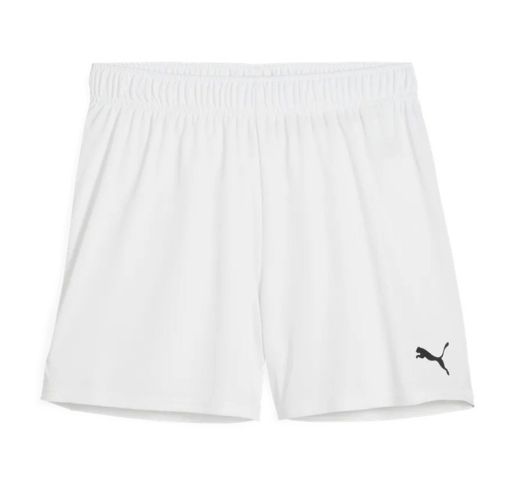 PUMA Sporthose teamGOAL Shorts (100% rec. Polyester) kurz weiss Damen