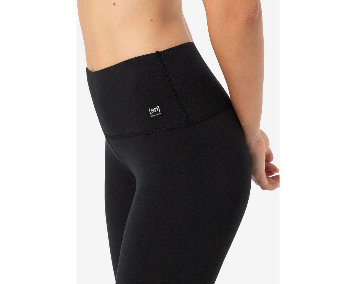 SUPER.NATURAL Outdoorhose W Super Tights Vielseitige, elastische Damen-Tights aus Merino für Fitness, Wandern