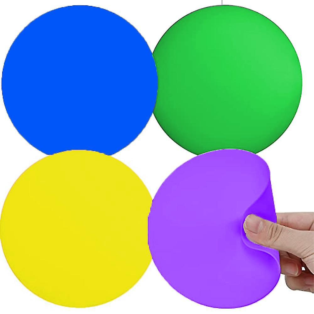 Set Mit 4 Silikon-glasöffnern, Rutschfesten Spitzen, Multifunktionalen Flaschenöffnern Und Runden Untersetzern Für Den Küchentisch