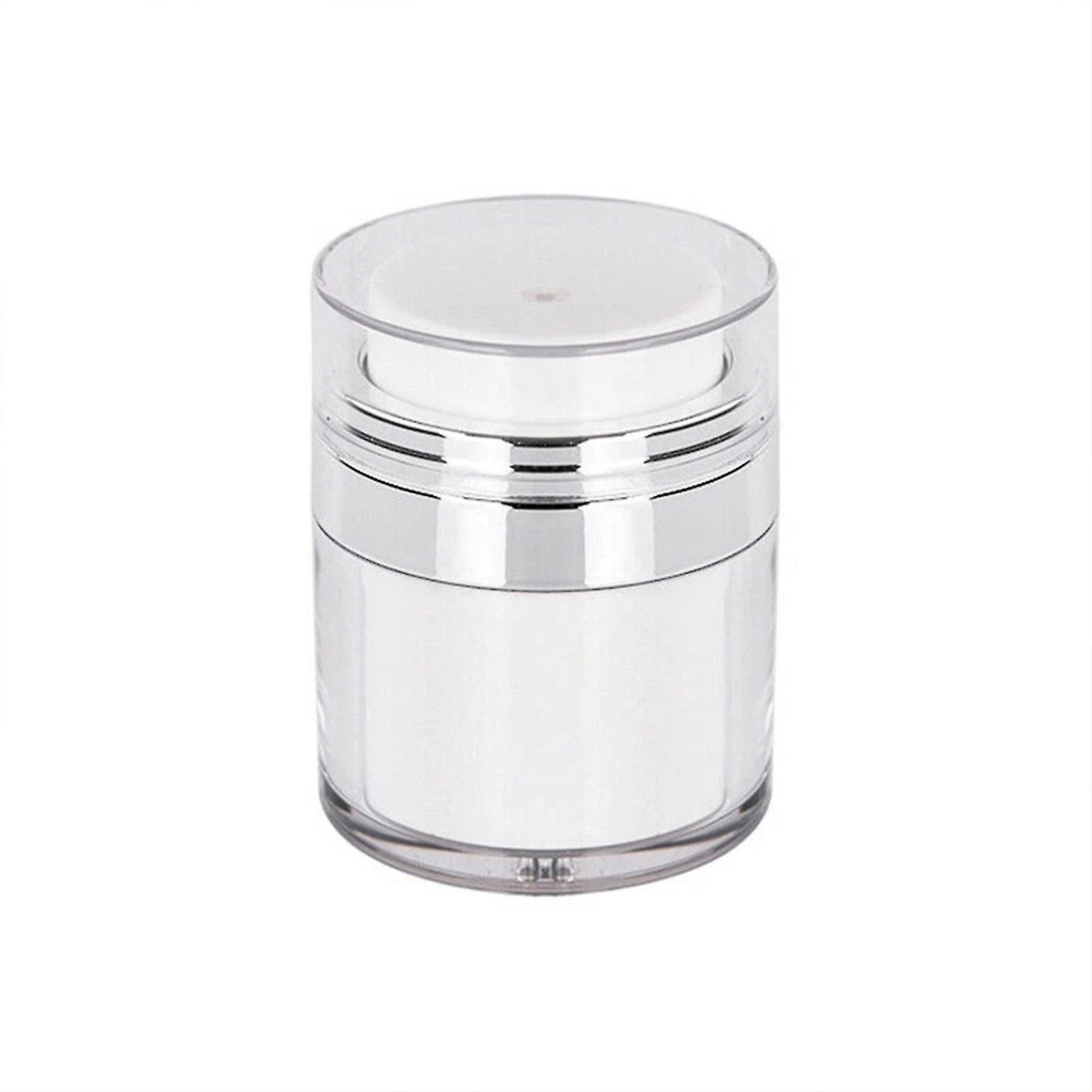 Tragbarer Kosmetik-pumpspender Mit Druckpumpe Für Sonnencreme, Lotion, Bb-creme – 30 G – Oberfläche Aus Elektrolytischem Silber