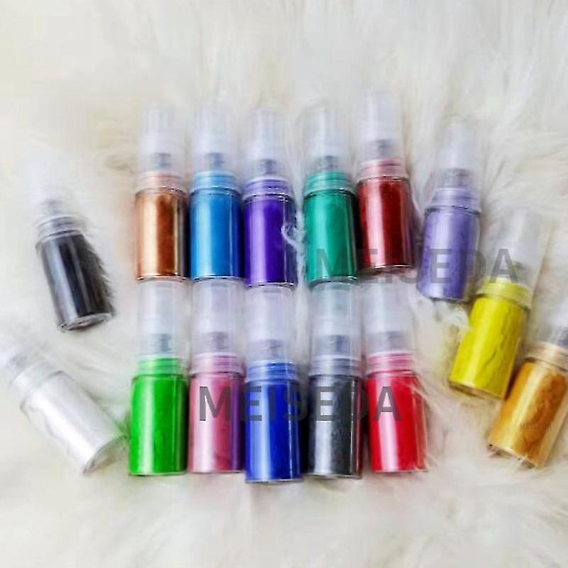 5 G Farbiges Essbares Pulverspray, Glitzer, Lebensmittelfarbe Zum Backen, Fondant, Macarons, Schokolade, Goldpulver, Hellgrün, 5 G