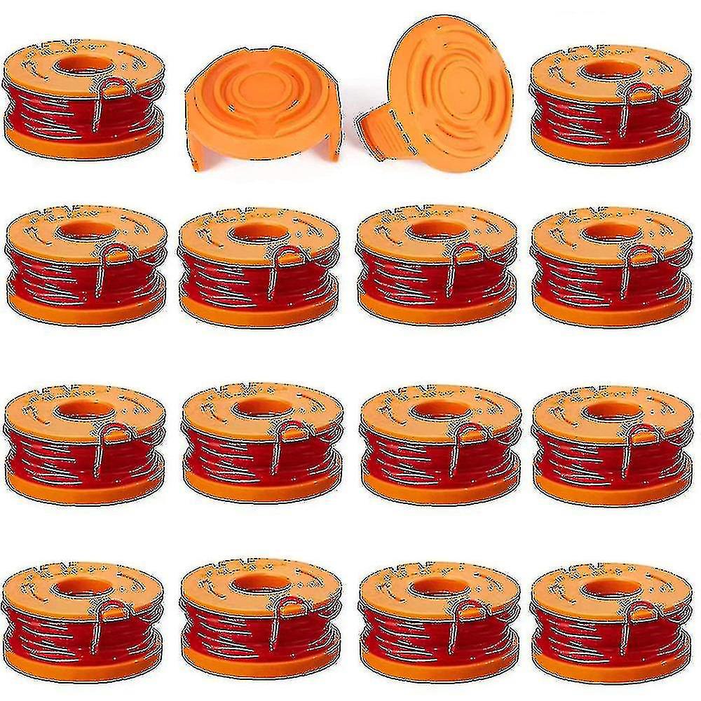 Packung Mit 16 Worx Wa0010 Wg175 Trimmerfadenspulen, 3 M (10 Fuß) Nachfüllpackung