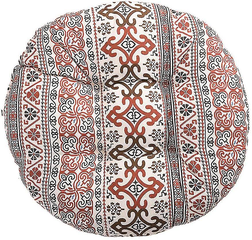 Rundes Stuhlkissen Mit Blumen- Und Tiermuster, Für Den Außenbereich (garten, Balkon), 40 Cm, Baumwolle Und Leinen. Xiangyun