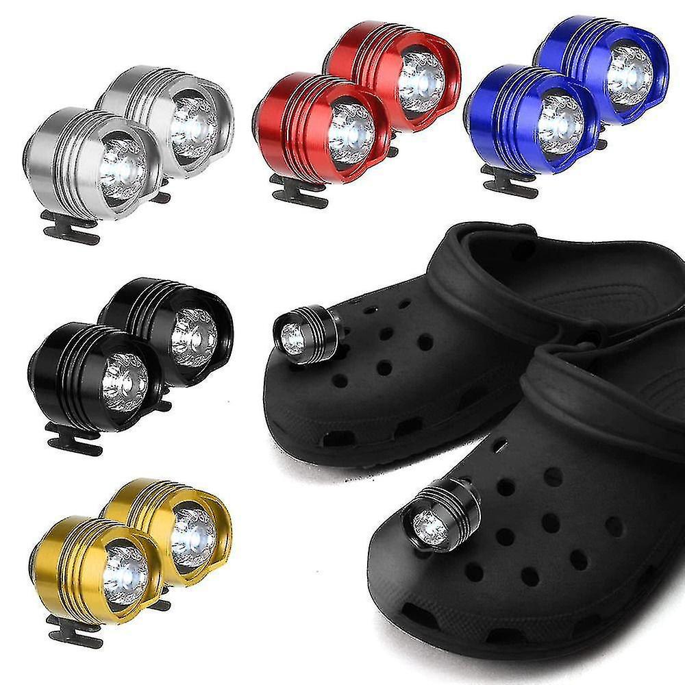 Stirnlampe Im Krokodil-stil, Witzige Kleine Schuhlampe, Lauf- Und Campingzubehör, Usb-aufladbar, Weiß