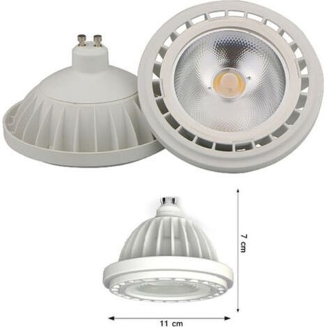 Led Lampada Faretto Cob Gu10 20w Ar111 1800lumen Calda Farbe
