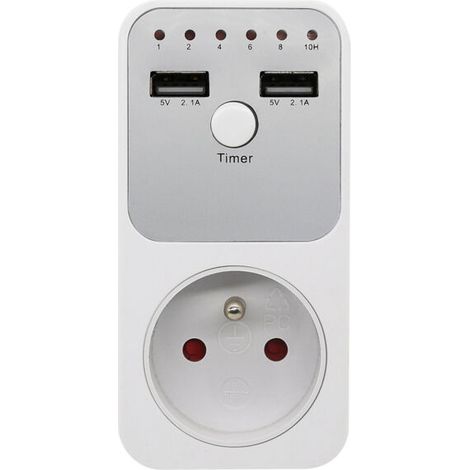 24-stunden-usb-digitaltimer Mit Programmierbarer Ausgangsleistung, Einteiliger Mechanischer Steckertimer, Intelligenter Timer, Bodenschalter, Zubehör Für Aquarienlüfter
