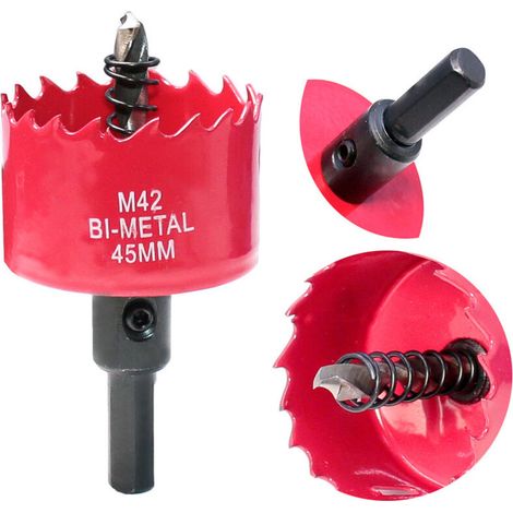 40-mm-hss-bimetall-lochsäge Mit Bohrfutter Für Holz Und Metall