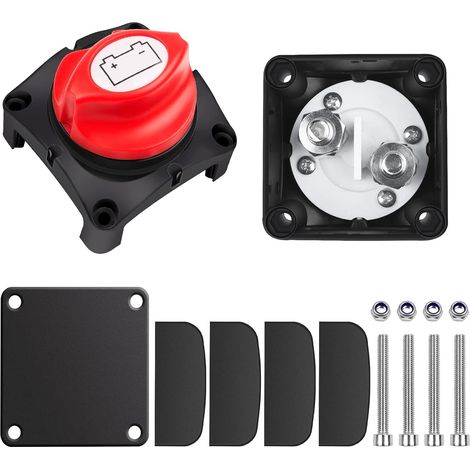 12v/24v/48v 1-2-poliger Batterieschutzschalter, 275a Hauptbatterieschalter Für Yacht, Boot, Lkw, Bus, Auto, Motorrad