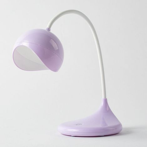 Led-nachtlicht Für Den Schreibtisch, Wiederaufladbar, Energiesparend, Augenschonend, Leselampe, Lila