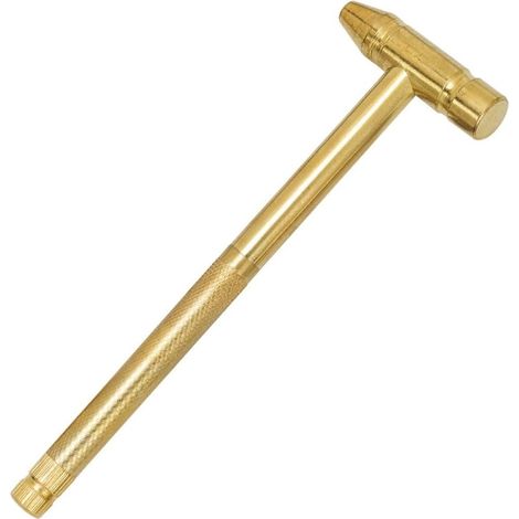 5-in-1 Messinghammer, Mini-hammer, Kupferplattierter Hammer Mit Goldenem Multifunktionsschraubendreher, Werkzeug, Industriebedarf