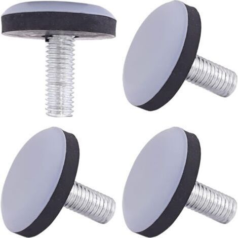 4x Verstellbarer Teflonfuß, Verstellbares Pad, Heber, Schraube, Drücker, Ptfe-anschlag (m8)