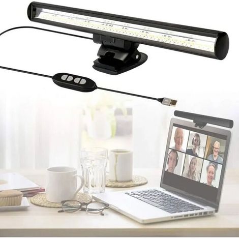 Usb-led-monitorlampe, 10 Helligkeitsstufen, 3 Farbtemperaturen