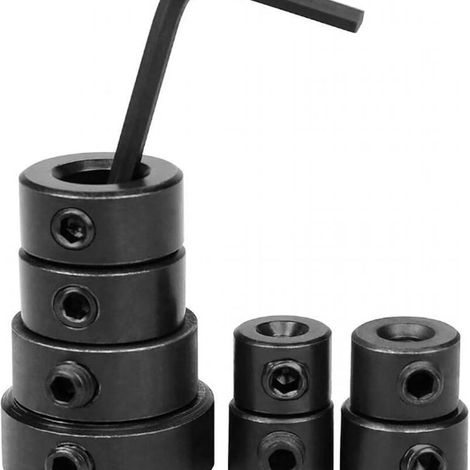 Set Mit 9 Bohrtiefenbegrenzungsringen, Bohrpositionierring Mit Innensechskantschlüssel, Bohrtiefe 3-16 Mm