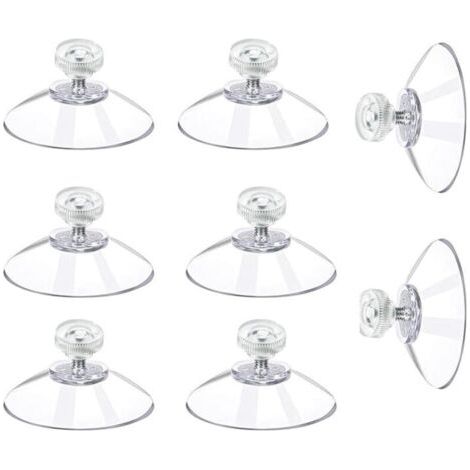 30 Stück Transparente Saugnapfhalterungen Ø 41 Mm, Pvc-kunststoff Mit Gewinde Und Rändelmuttern, Schraubsaugnapf Zum Einschrauben Ohne Bohren Für Fenster, Autos Und Zum Aufhängen