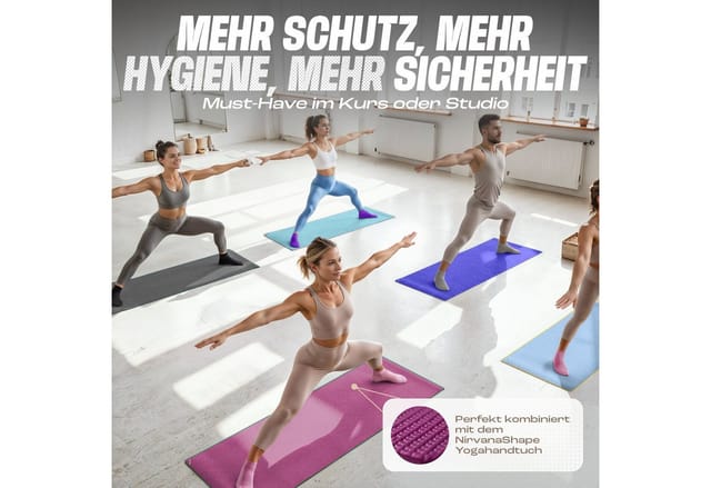 NirvanaShape Sportsocken NirvanaShape Yogasocken Damen 36-44 – Rutschfeste Pilates Socken (3-Paar)