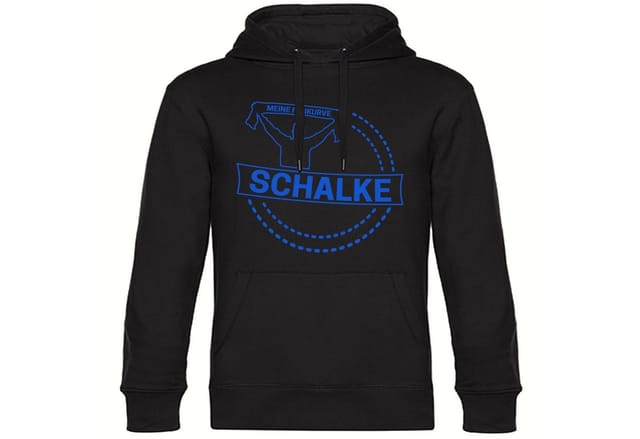 multifanshop Kapuzensweatshirt Schalke - Meine Fankurve - Hoodie