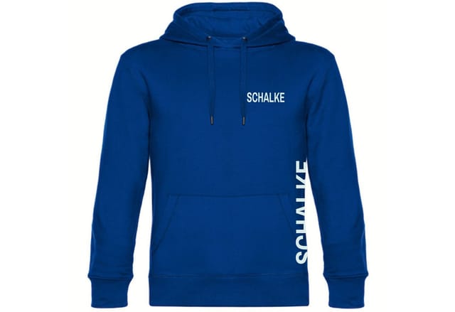 multifanshop Kapuzensweatshirt Schalke - Brust & Seite - Hoodie