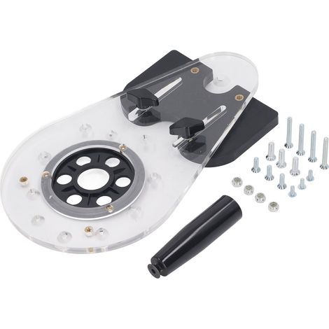 Decdeal Universal-fräsbasis-set, Abs-acryl, Präzisionsschnitt, Verstellbare Stabile Führung Zum Fräsen Und Schnitzen
