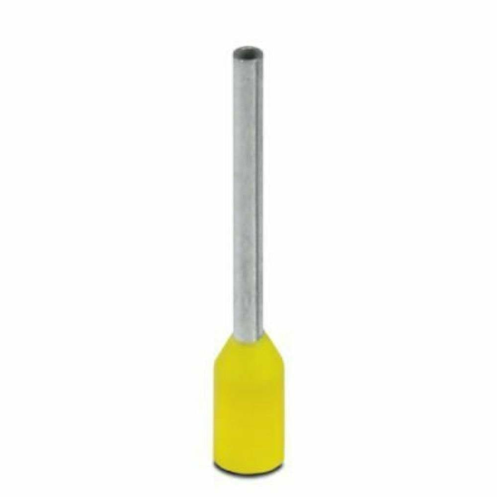 [neuwertig] B-ware 1000x Phoenix Contact Aderendhülsen 0.25 Mm² 10 Mm Teilisoliert Gelb Kabelschuhe