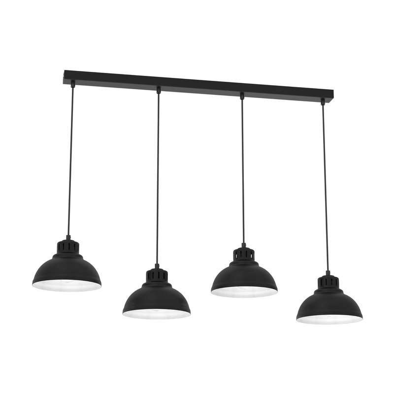 [gebraucht] B-ware Luminex Hängeleuchte Pendellampe Sven Schwarz Stahl E27 Vierflammig Leuchte506