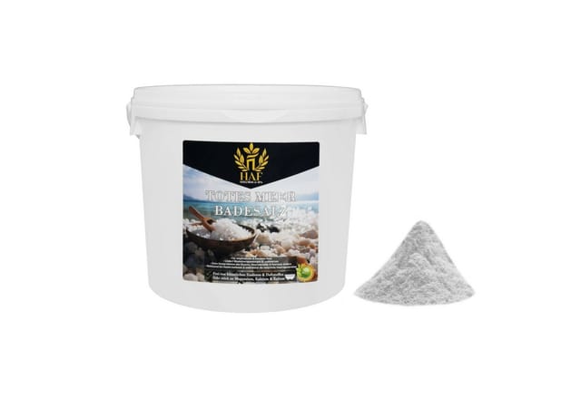 HAF Badesalz Premium Totes Meer Badesalz 1-25kg 100% reines Meersalz als Badezusatz, 1-tlg., Naturbelassen direkt vom toten Meer