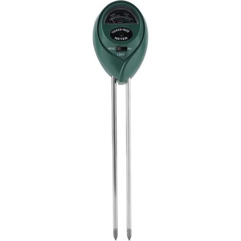 Honornic – 3-in-1-gerät: Ph-tester, Bodenfeuchtigkeitsmesser, Sonnenlichttester Für Gartenpflanzen Und Blumen