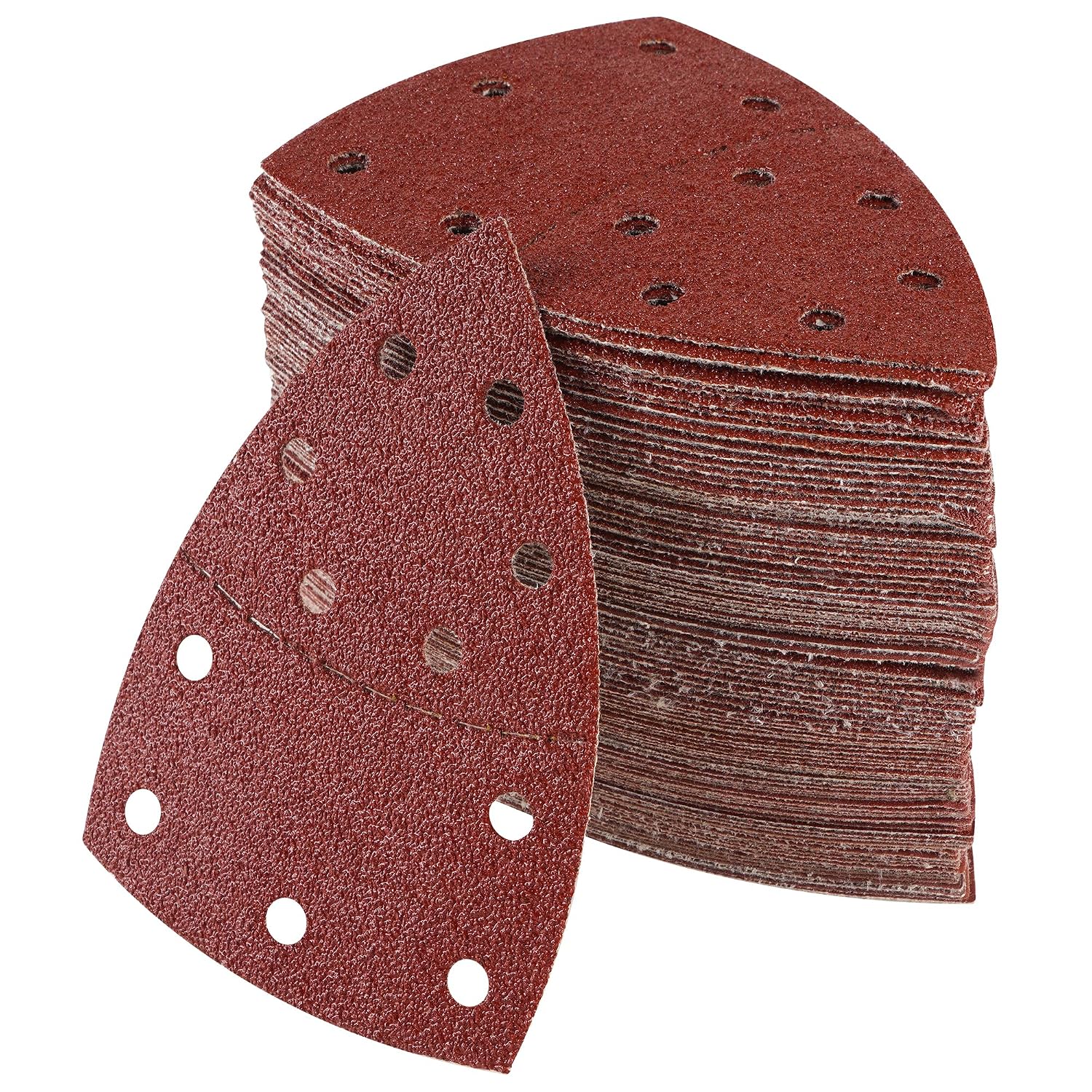 100 Disques De Papier De Verre Par Paquet, Adaptés Aux Ponceuses, Dimensions 105 Mm X 152 Mm, Grain 180, Disques De Papier De Verre Triangulaires.