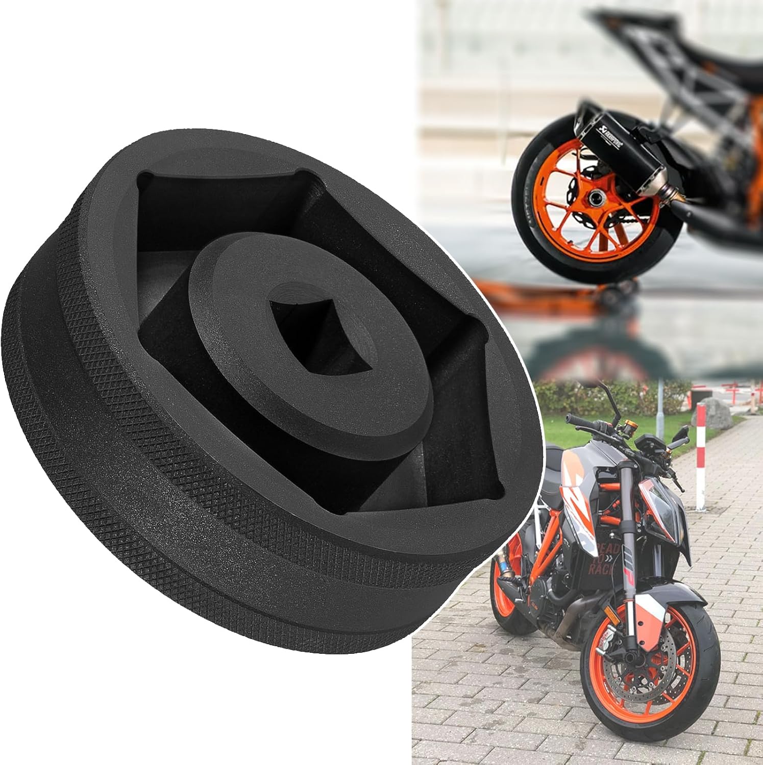 Clé À Douille Pour Écrou De Roue Arrière Pour Roue Arrière Ktm 1290 Super Duke, Ajustement Peu Profond À Six Pans Creux De 60 Mm Prise 1/2" D.