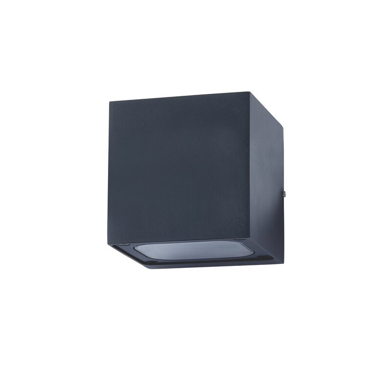 [gebraucht] B-ware Lucande Wandleuchte Außenlampe Led Außenleuchte Merjem Dunkelgrau Aluminium