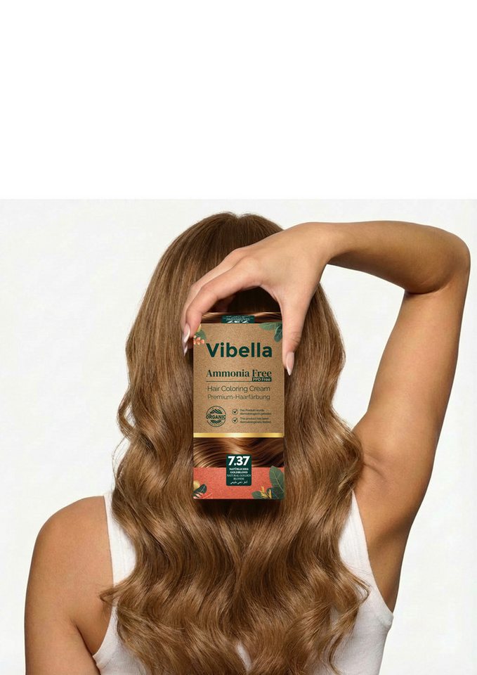 Vibella Haarfarbe Haarfärbecreme Nr. 7,37 Natürliches Goldblond Bild 5