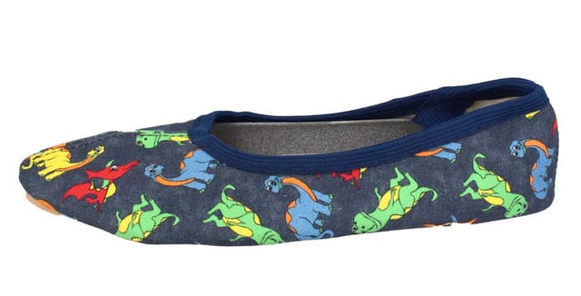 Beck Schläppchen Dinos Gymnastikschuh (für Sport, Kita, Schule und Zuhause) mit rutschfester Gummi-Laufsohle
