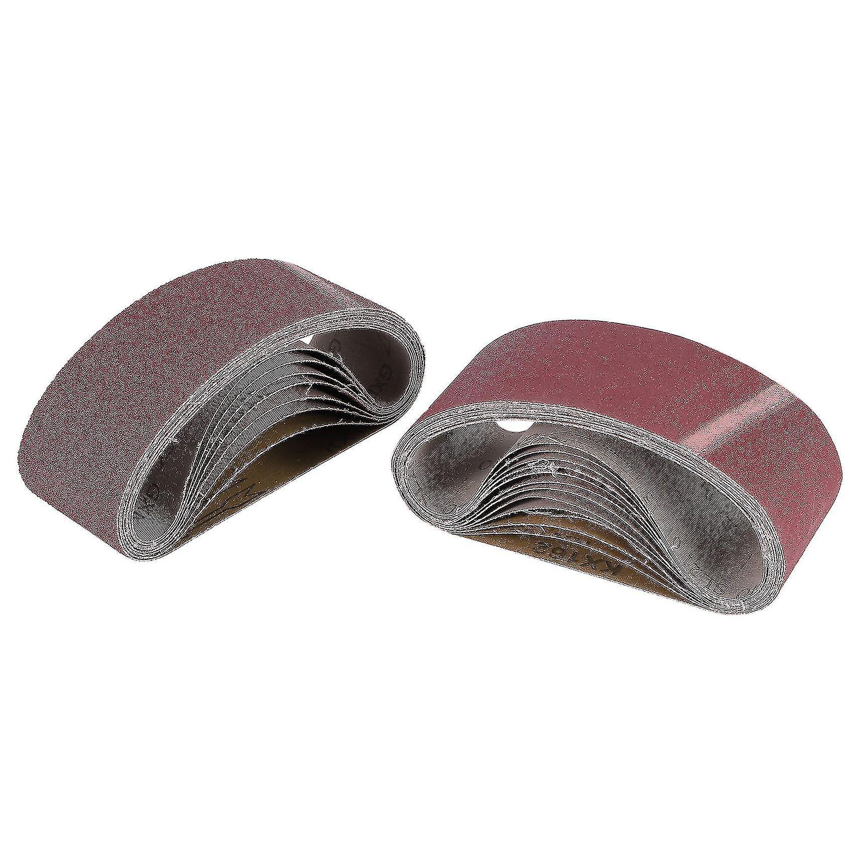 Bandschleifer, 12 Schleifbänder 75 X 457 Mm (je 2 Stück Der Körnungen: 60, 80, 120, 150, 240 Und 400)