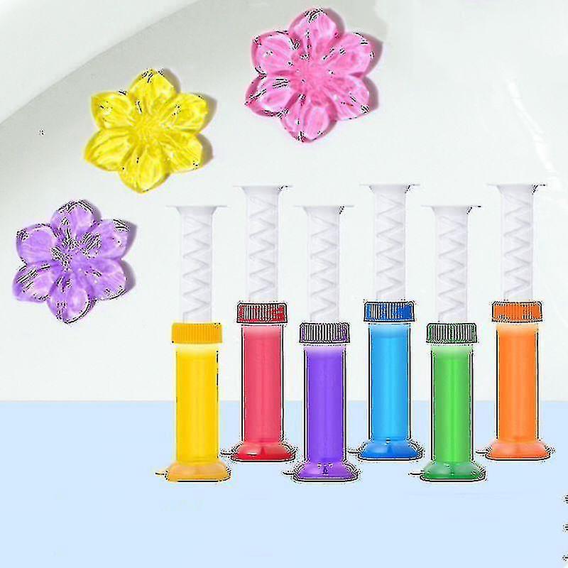 Set Mit 6 Blumig Duftenden Toilettenreinigern, Aromatischem Toilettengel, Deodorant Und Toilettenreiniger.