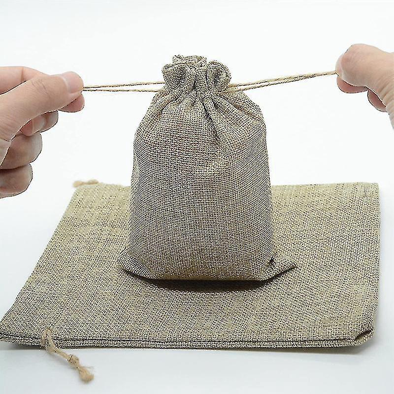 10 Kleine Jutebeutel (7 X 9 Cm) Für Schmuck Und Hochzeitsgeschenke