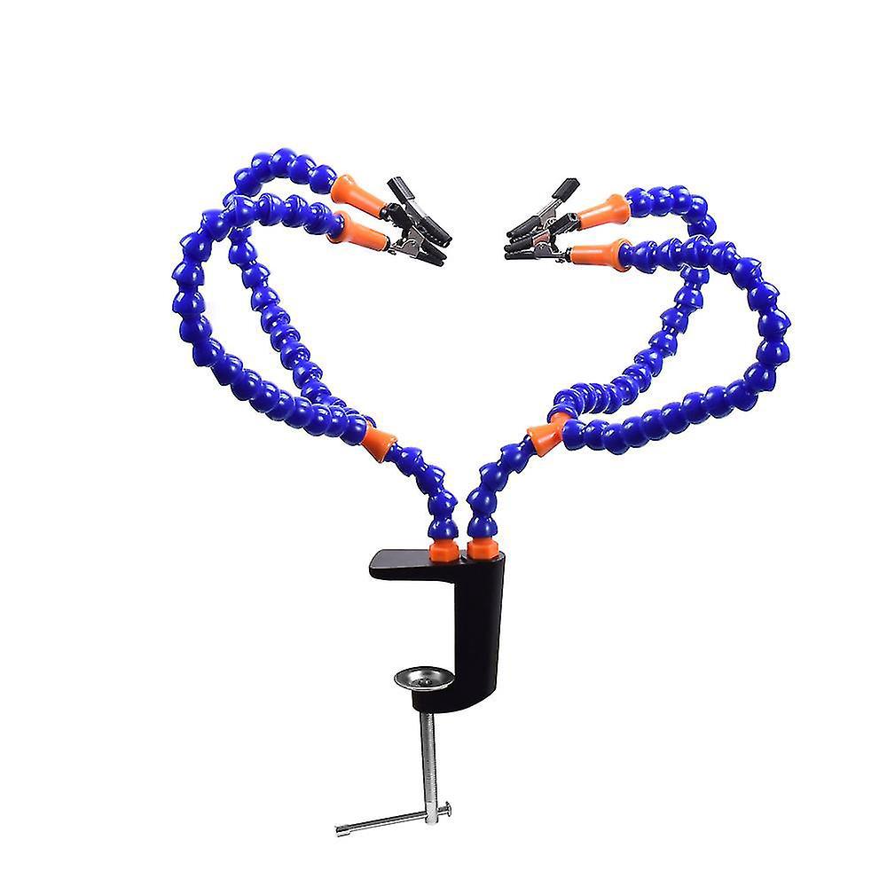 Handschweißgerät, Tischschraubstock, Spannständer - Flexibler Arm Mit Verstellbaren Klemmen (1 Stück - Schwarz)