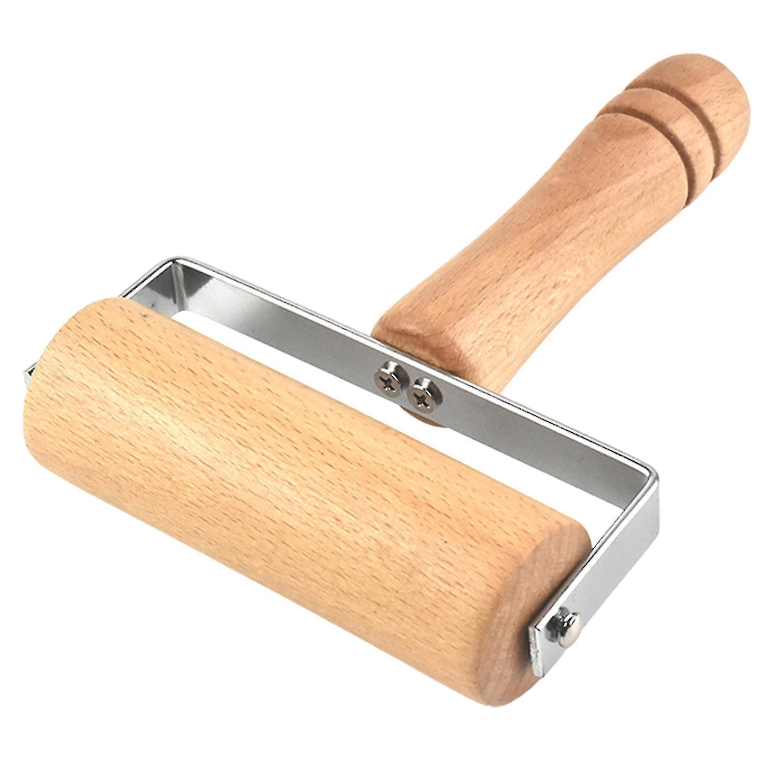 Nudelholz Aus Holz Mit Griff, Antihaftbeschichtet, Zum Backen Von Nudeln Und Pizzen.