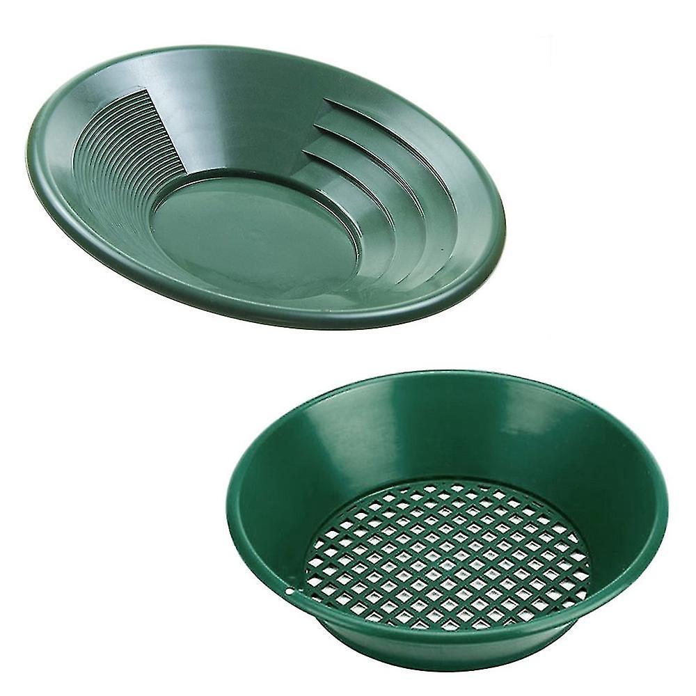 Set Aus 2 Goldwasch- Und Prospektionsmaschinen, Mit Sieb, Metalldetektor Und Goldwaschpfanne.