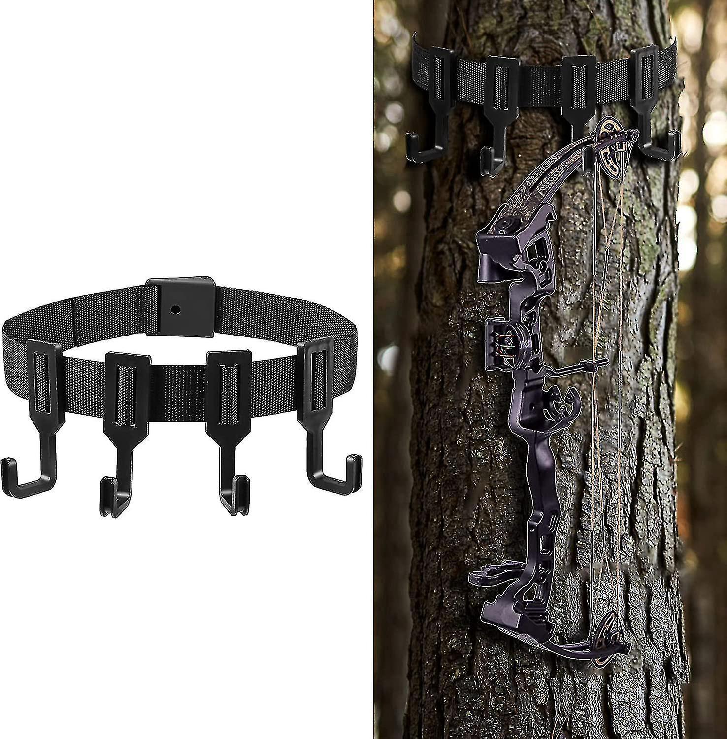 Gurthalterungen Für Jagdkanzeln Mit 4 Haken, Halterung Für Bogen Und Jagdausrüstung Im Freien, Ideal Zum Campen Und Wandern.
