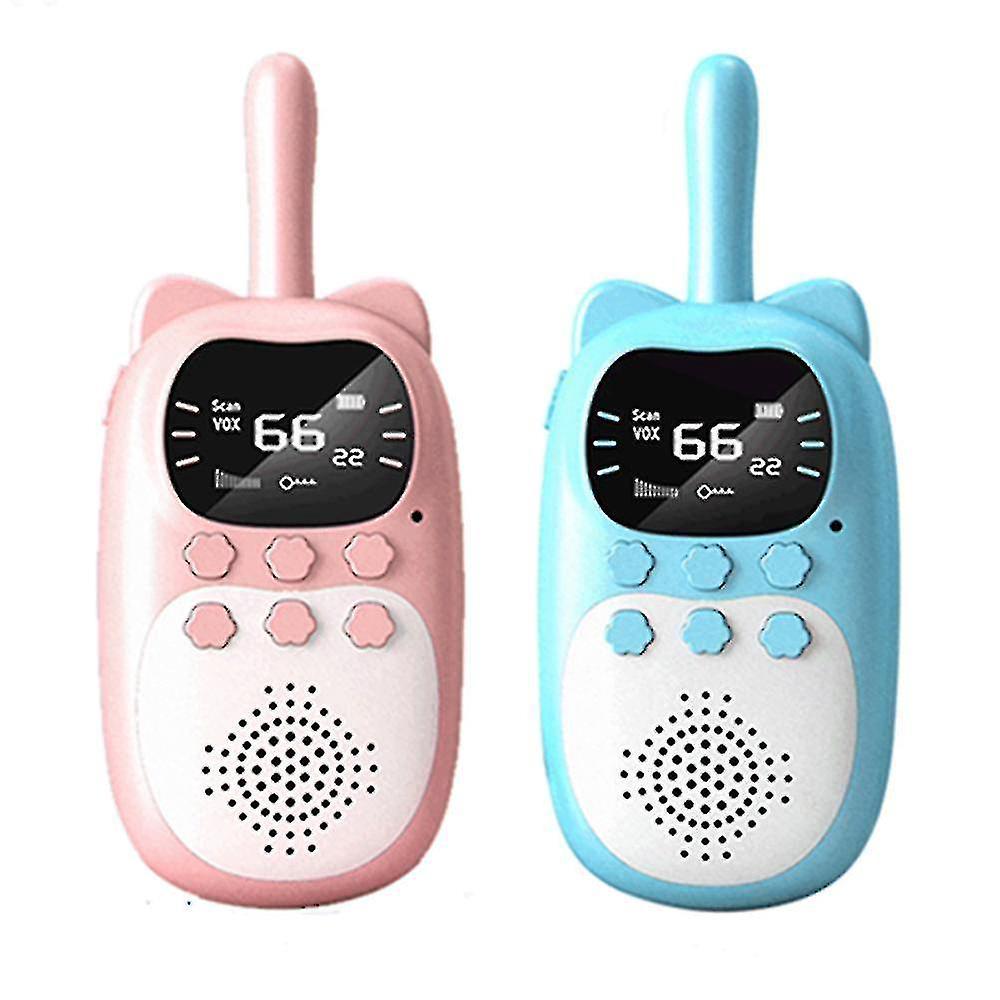 Walkie-talkies Für Kinder, Handspielzeug, Kindergeschenk, Spielzeug Für Jungen Und Mädchen Für Drinnen Und Draußen, Wander- Und Abenteuerspiele, Rosa Und Blau