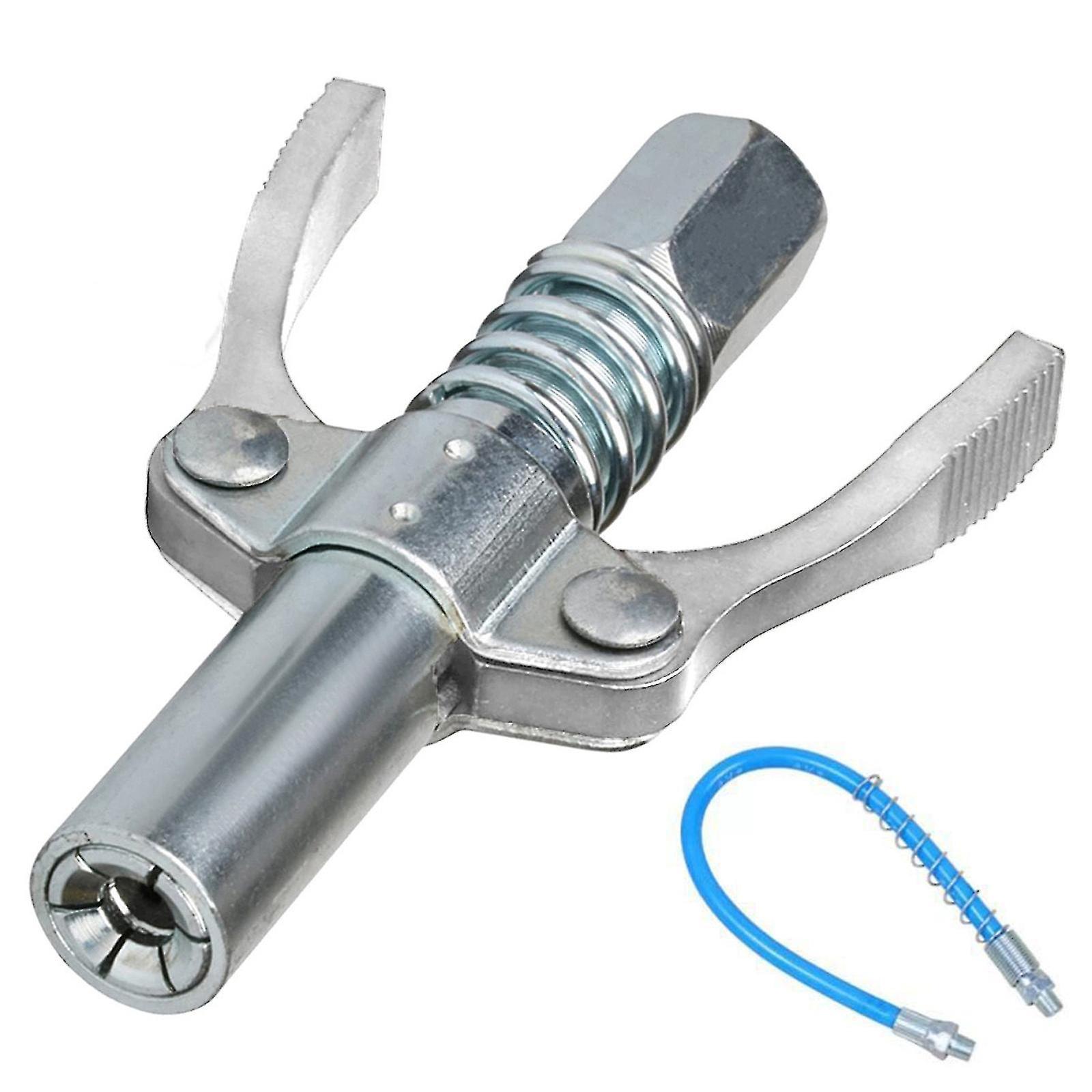 Fettpressenanschluss – Fettpressendüse, Fettnippel, Hochleistungs-schnellkupplung, Kompatibel Mit Allen Fettpressen Mit 1/8"-npt-düsen – Inklusive Schlauch