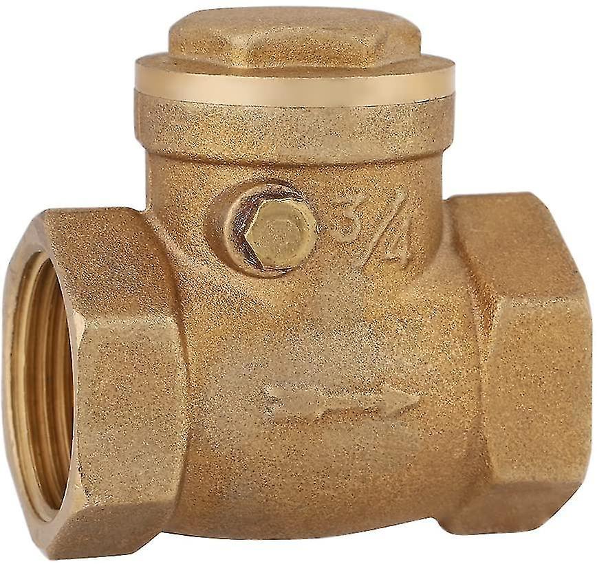Starlight Rückschlagventil, Dn20 3/4 Innengewinde, Messing, Schwenkbar, Einweggewinde, Verhindert Wasserrückfluss, Gold