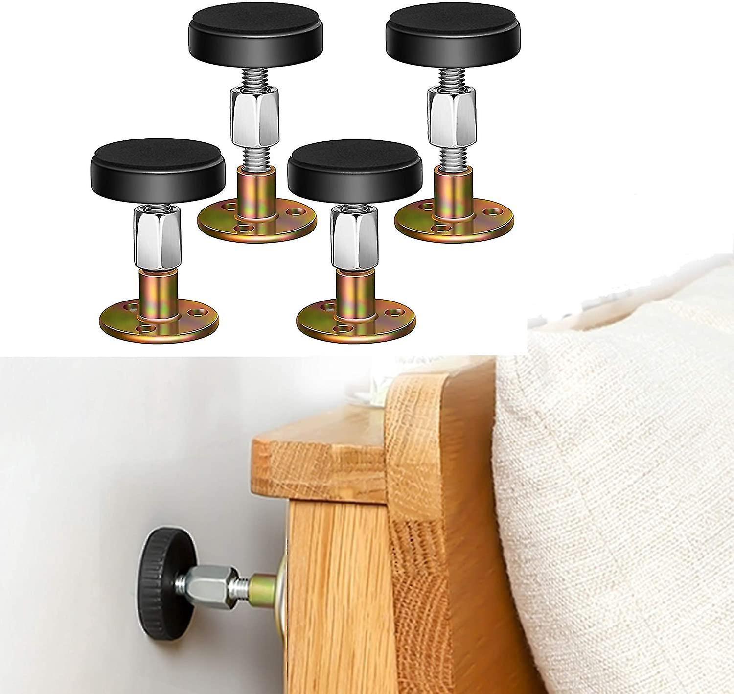 Verstellbares Antivibrationswerkzeug Für Gewindebettgestelle, Kopfteilstopper, Antivibrationswerkzeug Für Betten, Schränke Und Sofas, 4er-set (27-114 Mm)