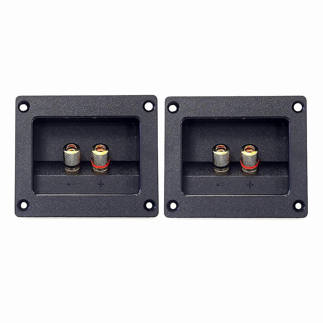 Set Aus 2 Federverbindern Für 2-wege-autolautsprecher (bananenstecker Und Stecker Für Subwoofer).