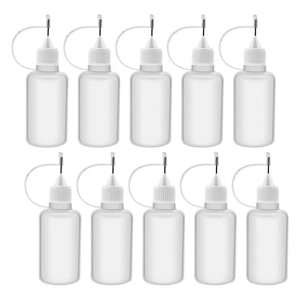 Packung Mit 10 Wiederbefüllbaren 30-ml-tropfflaschen Aus Weichem Kunststoff Mit Nadelverschluss