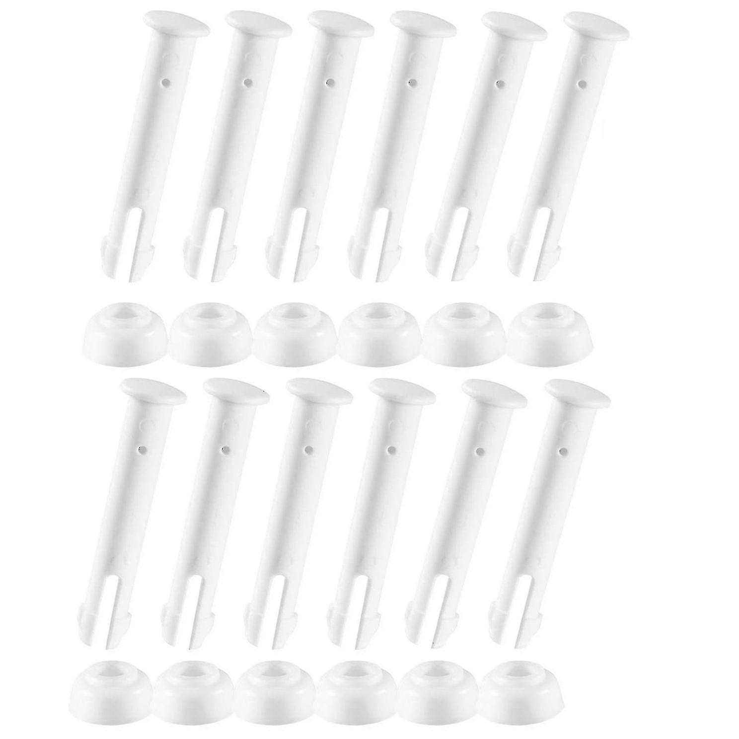 12 Kunststoff-poolverbindungsstifte, 12 Intex-kompatible Gummidichtungen (2,36 Zoll)